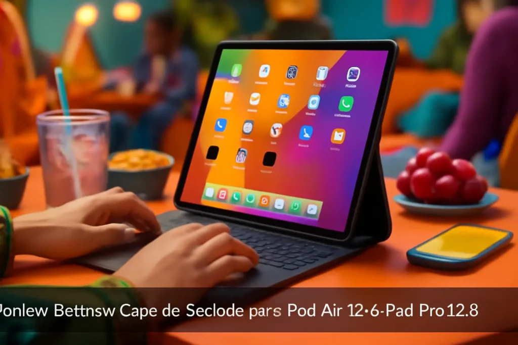 Bettdow Capa de Teclado para iPad Air 13 e iPad Pro 12,9