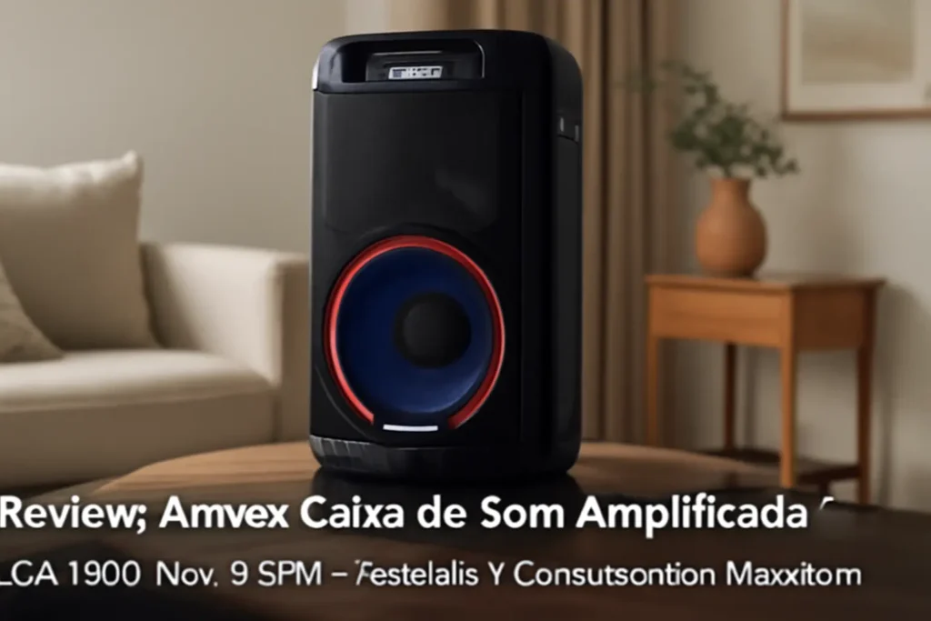 Amvox Caixa de Som Amplificada ACA 1300 New X SFM: Potência e Conectividade Bluetooth
