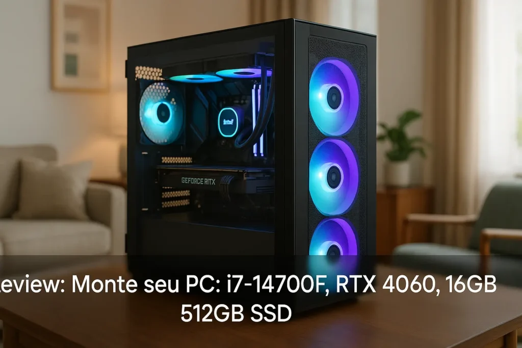 Monte seu PC: i7-14700F, RTX 4060, 16GB, 512GB SSD