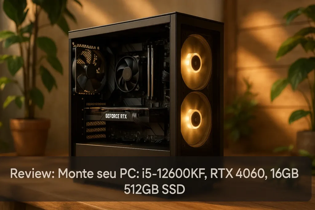 Monte seu PC: i5-12600KF, RTX 4060, 16GB, 512GB SSD