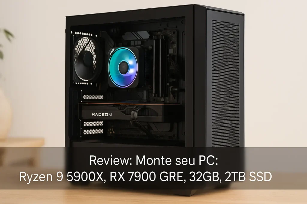 Monte seu PC: Ryzen 9 5900X, RX 7900 GRE, 32GB, 2TB SSD
