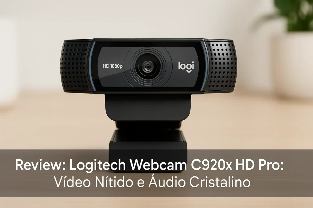 Logitech Webcam C920x HD Pro: Vídeo Nítido e Áudio Cristalino