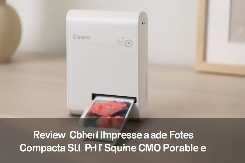 Canon Impressora de Fotos Compacta SELPHY Square QX10: Portátil e Criativa