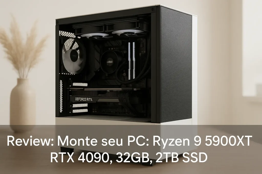 Monte seu PC: Ryzen 9 5900XT, RTX 4090, 32GB, 2TB SSD