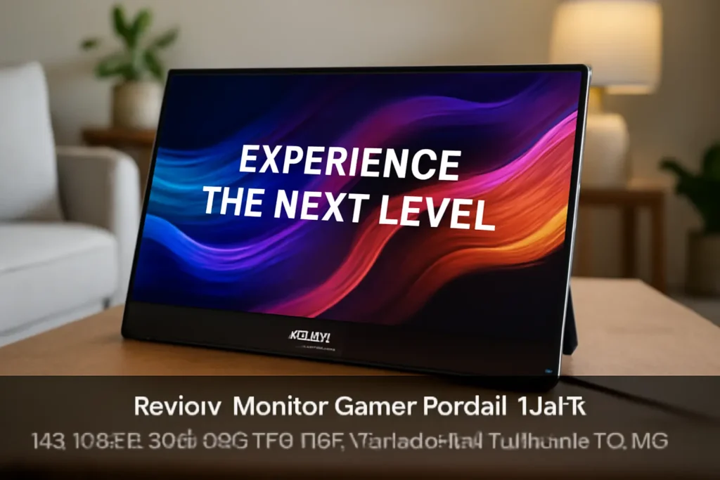 Monitor Gamer Portátil 144Hz IPS 1080P 100% sRGB FHD HDR Para Xbox, PS5, Notebook, PC, Mac Arzopa Z1FC
