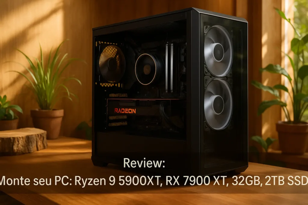 Monte seu PC: Ryzen 9 5900XT, RX 7900 XT, 32GB, 2TB SSD