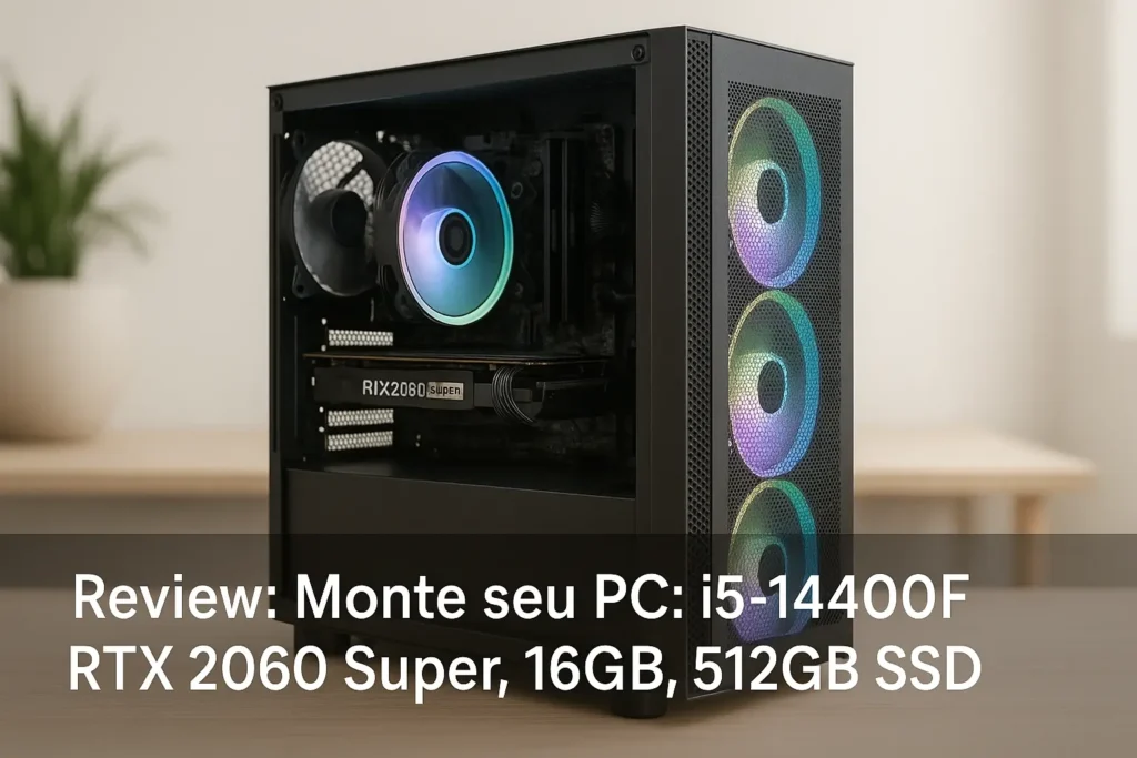 Monte seu PC: i5-14400F, RTX 2060 Super, 16GB, 512GB SSD