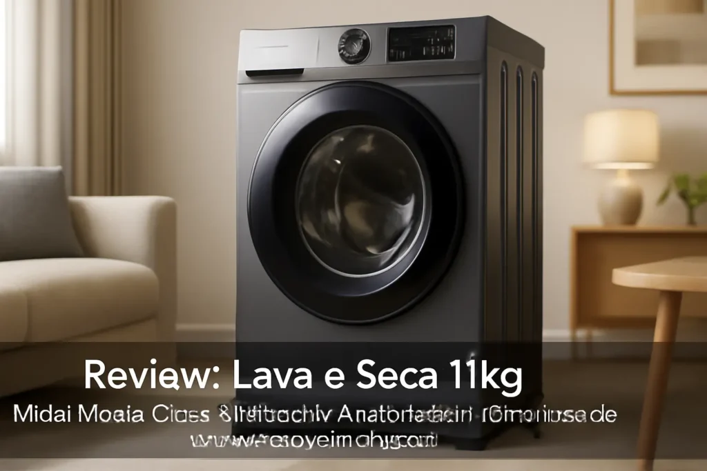 Lava e Seca 11kg Midea Master Clean Conectada: Desempenho e Conectividade em um Design Inteligente