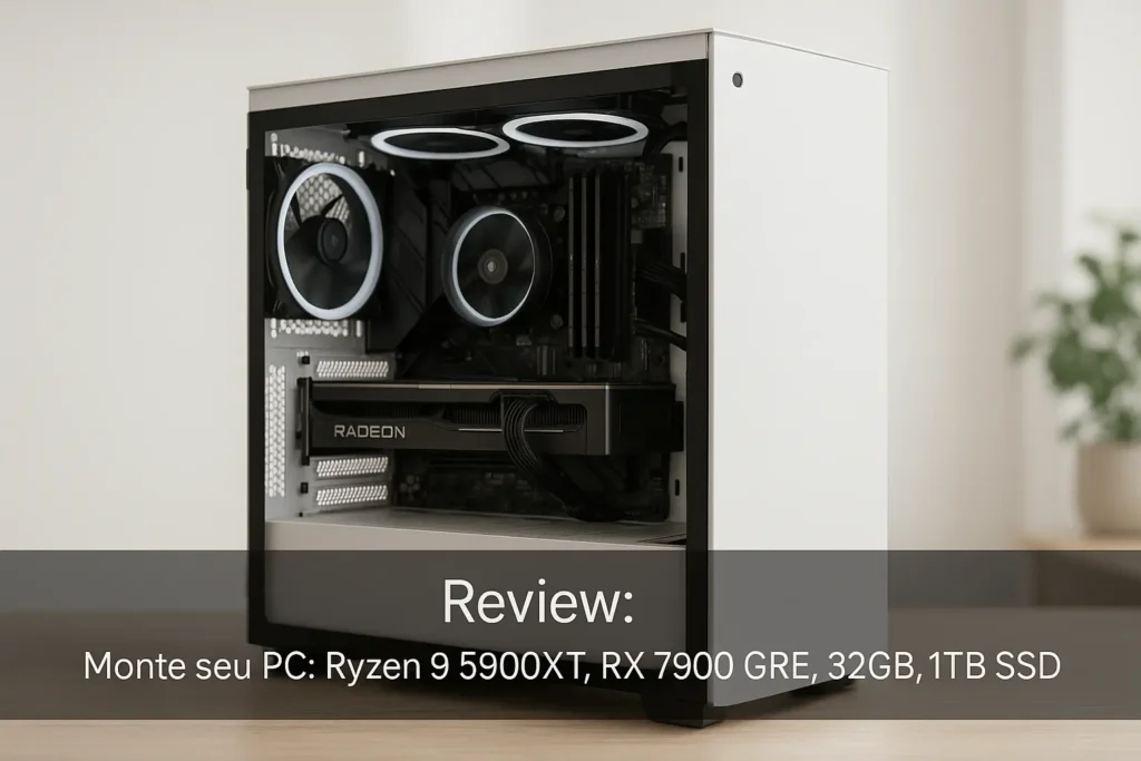 Monte seu PC: Ryzen 9 5900XT, RX 7900 GRE, 32GB, 1TB SSD