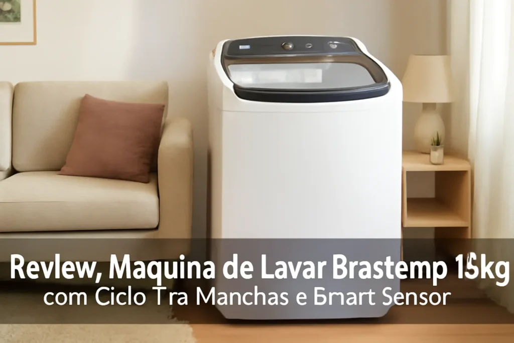 Máquina de Lavar Brastemp 15Kg com Ciclo Tira Manchas e Smart Sensor