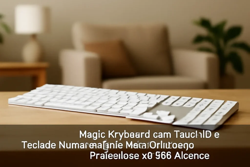 Magic Keyboard com Touch ID e Teclado Numérico para Mac: Conforto e Praticidade ao Seu Alcance