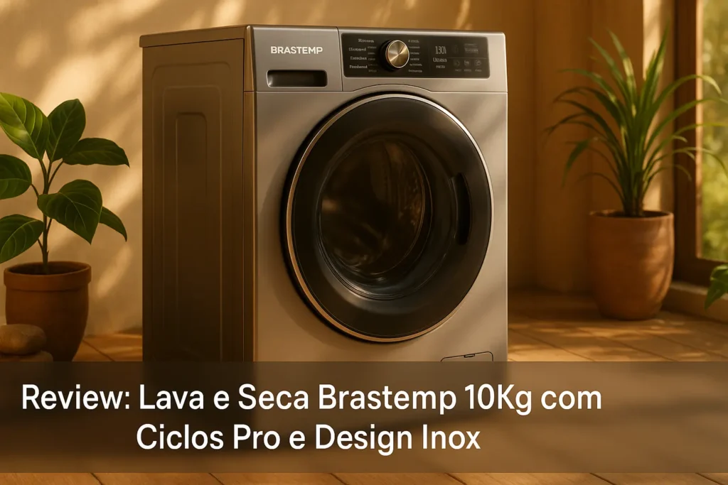 Lava e Seca Brastemp 10Kg com Ciclos Pro e Design Inox