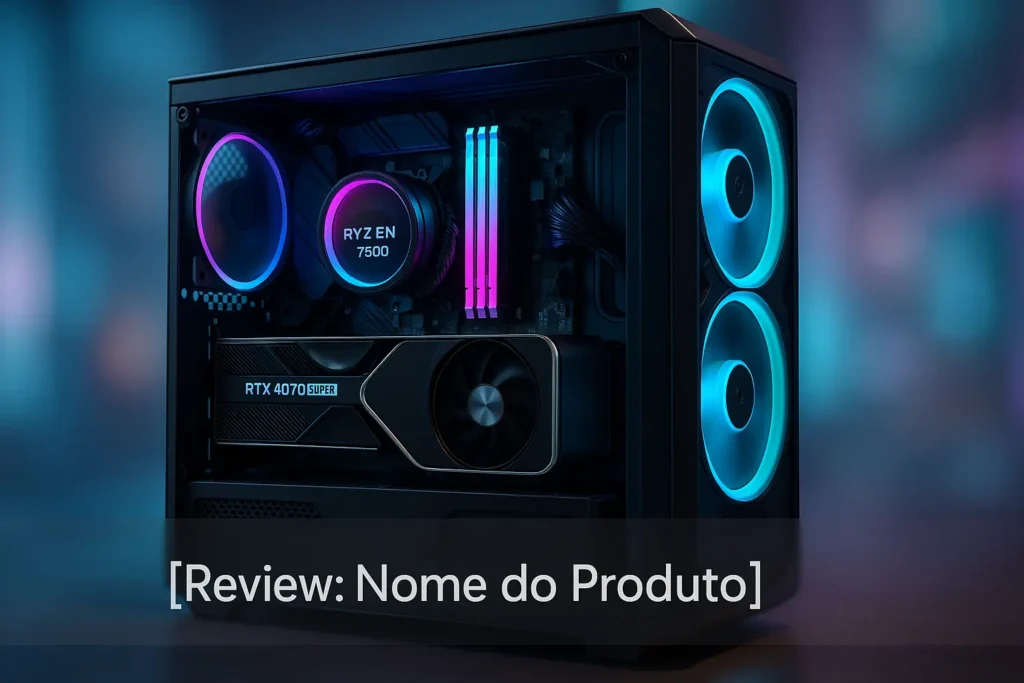 Monte seu PC: Ryzen 5 7600, RTX 4070 Super, 16GB, 512GB SSD