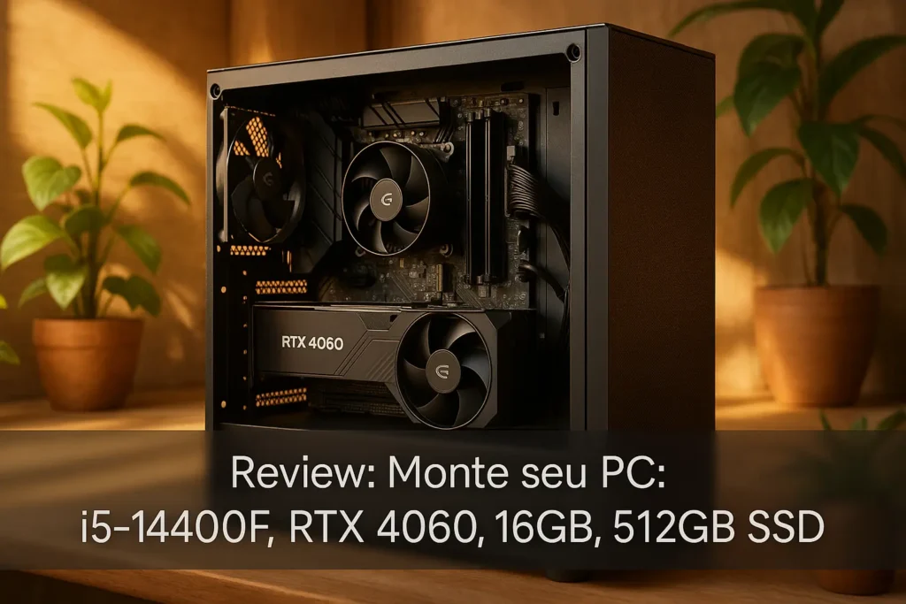 Monte seu PC: i5-14400F, RTX 4060, 16GB, 512GB SSD