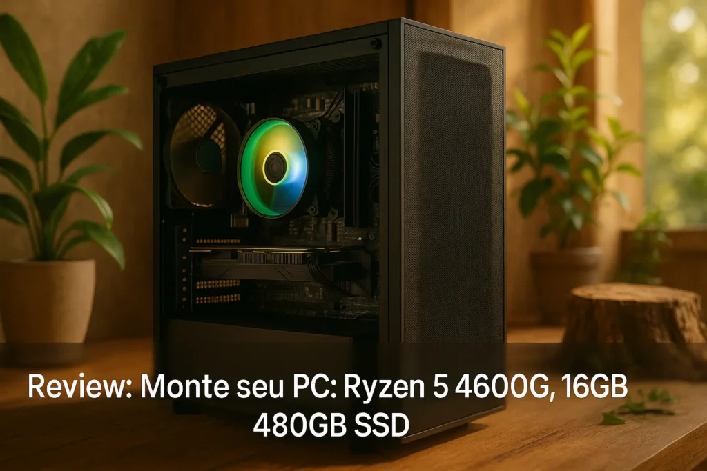 Monte seu PC: Ryzen 5 4600G, 16GB, 480GB SSD