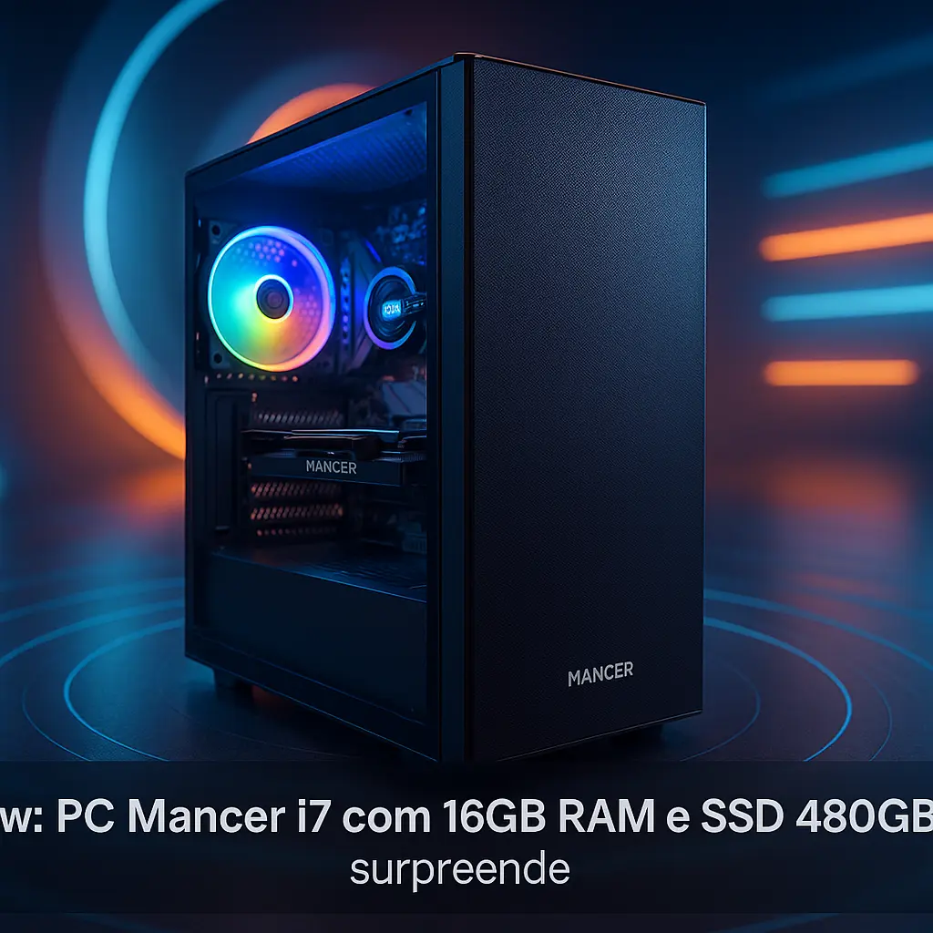 PC Mancer i7 com 16GB RAM e SSD 480GB surpreende