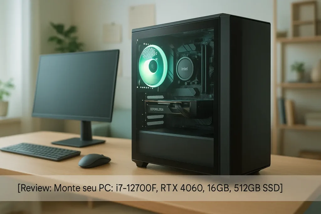Monte seu PC: i7-12700F, RTX 4060, 16GB, 512GB SSD
