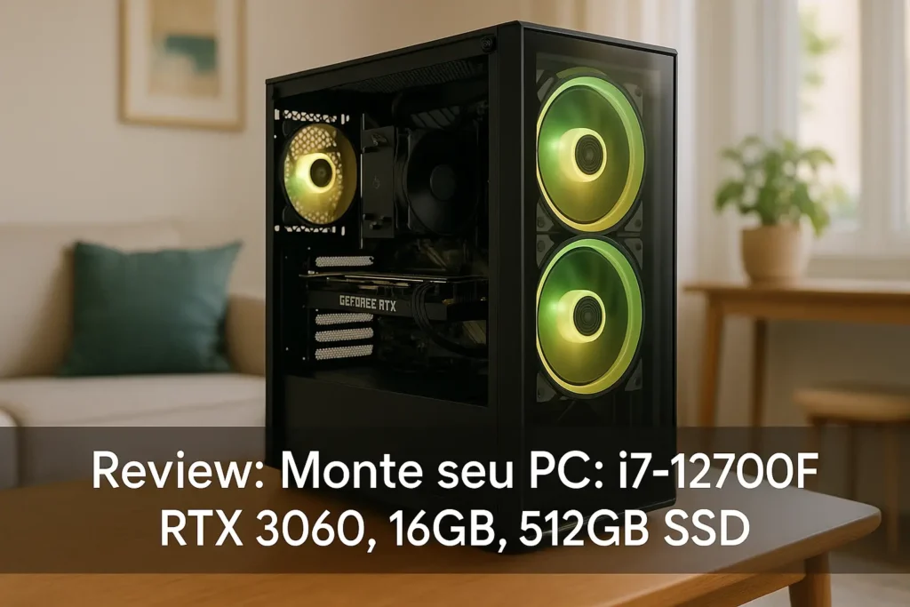 Monte seu PC: i7-12700F, RTX 3060, 16GB, 512GB SSD