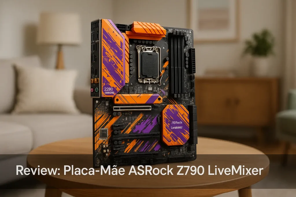 Placa Mãe AsRock Z790 LiveMixer: poder extremo e conectividade total