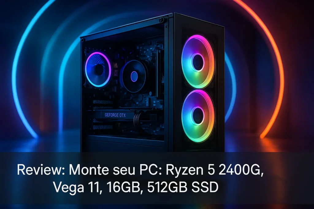Monte seu PC: Ryzen 5 2400G, Vega 11, 16GB, 512GB SSD