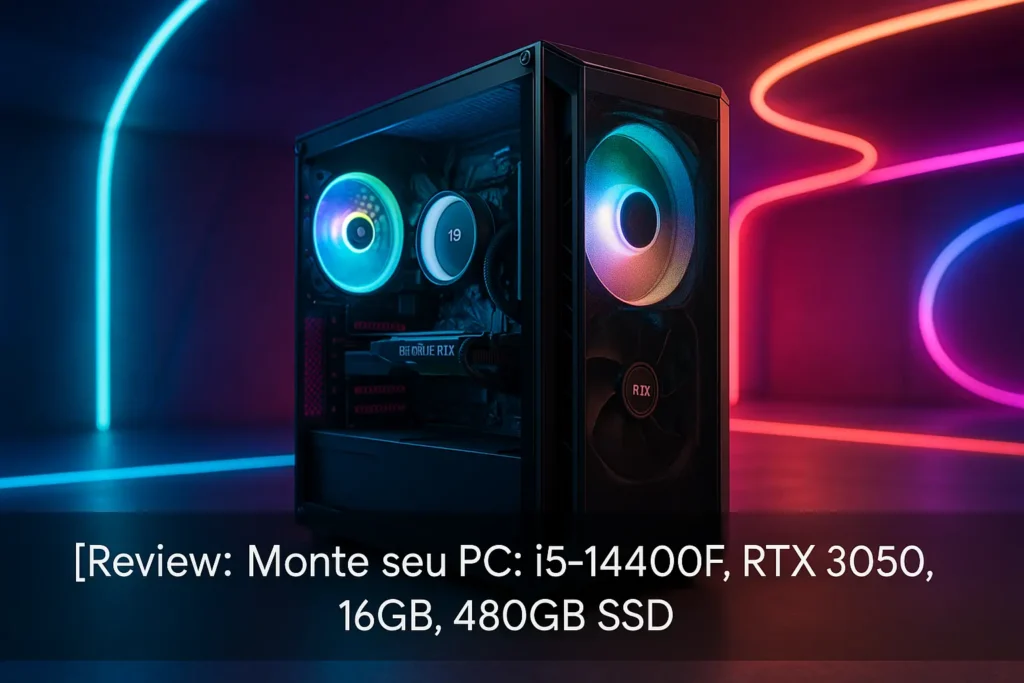 Monte seu PC: i5-14400F, RTX 3050, 16GB, 480GB SSD