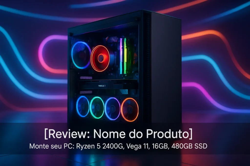 Monte seu PC: Ryzen 5 2400G, Vega 11, 16GB, 480GB SSD