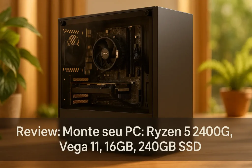 Monte seu PC: Ryzen 5 2400G, Vega 11, 16GB, 240GB SSD
