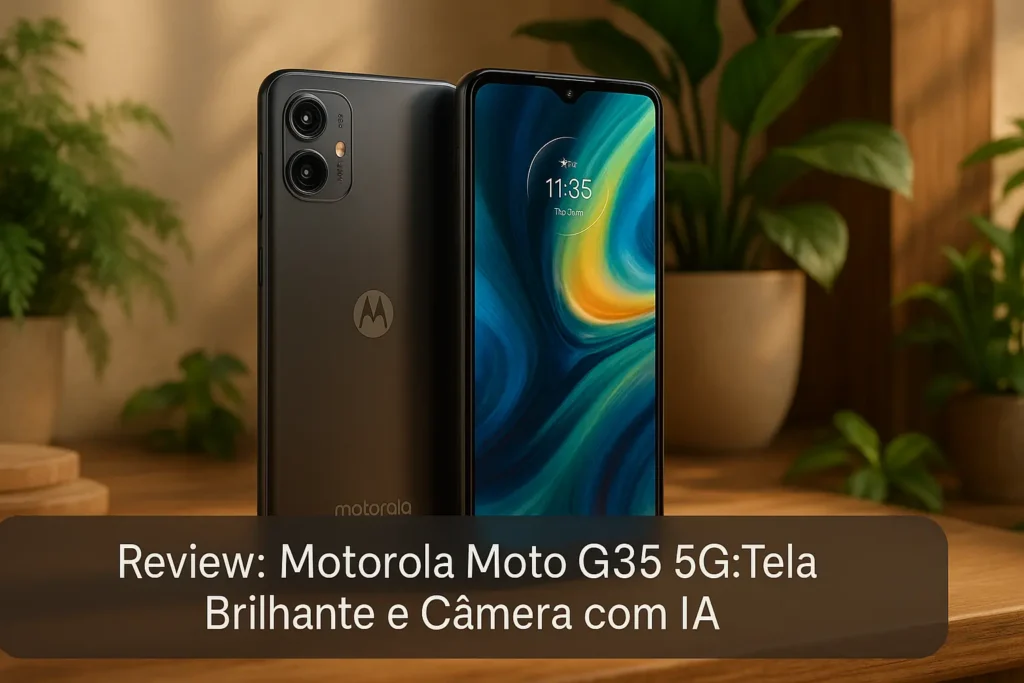 Motorola Moto G35 5G: Tela Brilhante e Câmera com IA