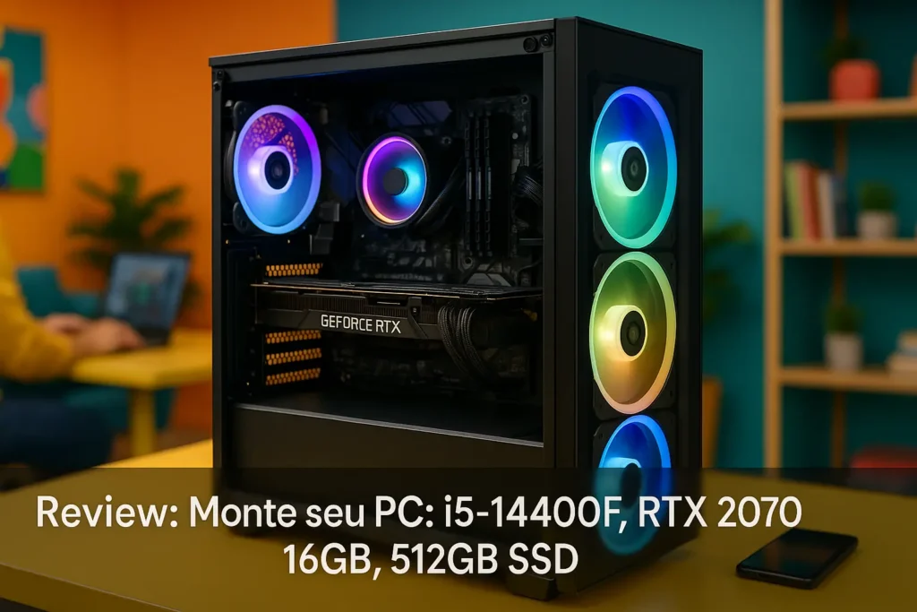 Monte seu PC: i5-14400F, RTX 2070, 16GB, 512GB SSD
