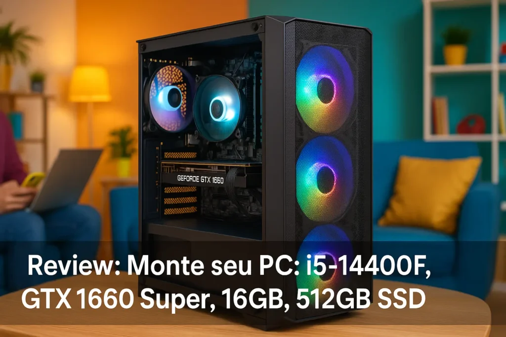 Monte seu PC: i5-14400F, GTX 1660 Super, 16GB, 512GB SSD