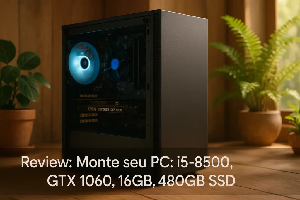 Monte seu PC: i5-8500, GTX 1060, 16GB, 480GB SSD