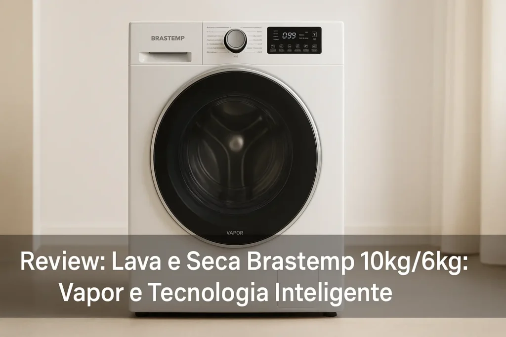 Lava e Seca Brastemp 10kg/6kg: Vapor e Tecnologia Inteligente