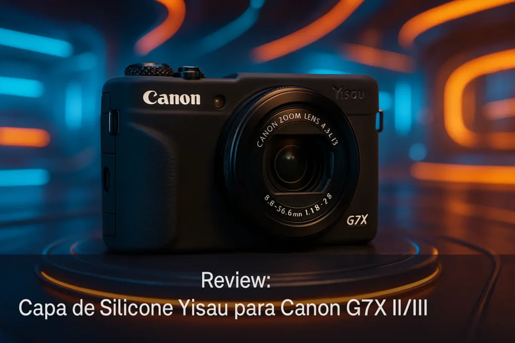 Capa de Silicone Yisau para Canon G7X II/III: Proteção e Estilo