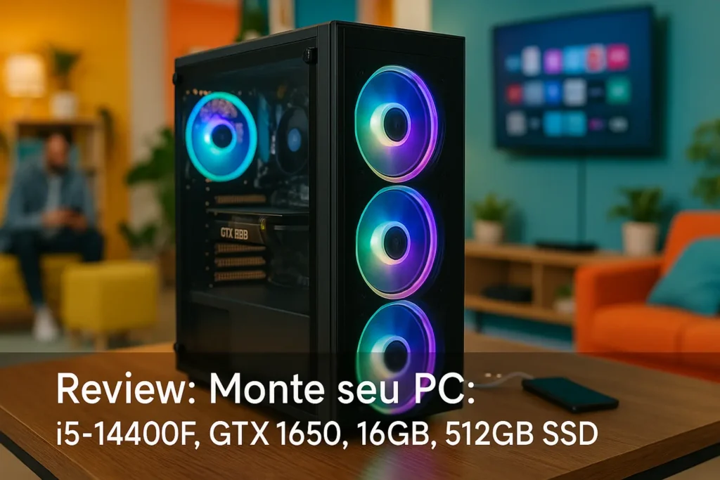 Monte seu PC: i5-14400F, GTX 1650, 16GB, 512GB SSD
