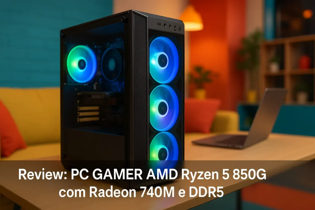 PC GAMER AMD Ryzen 5 8500G com Radeon 740M e DDR5