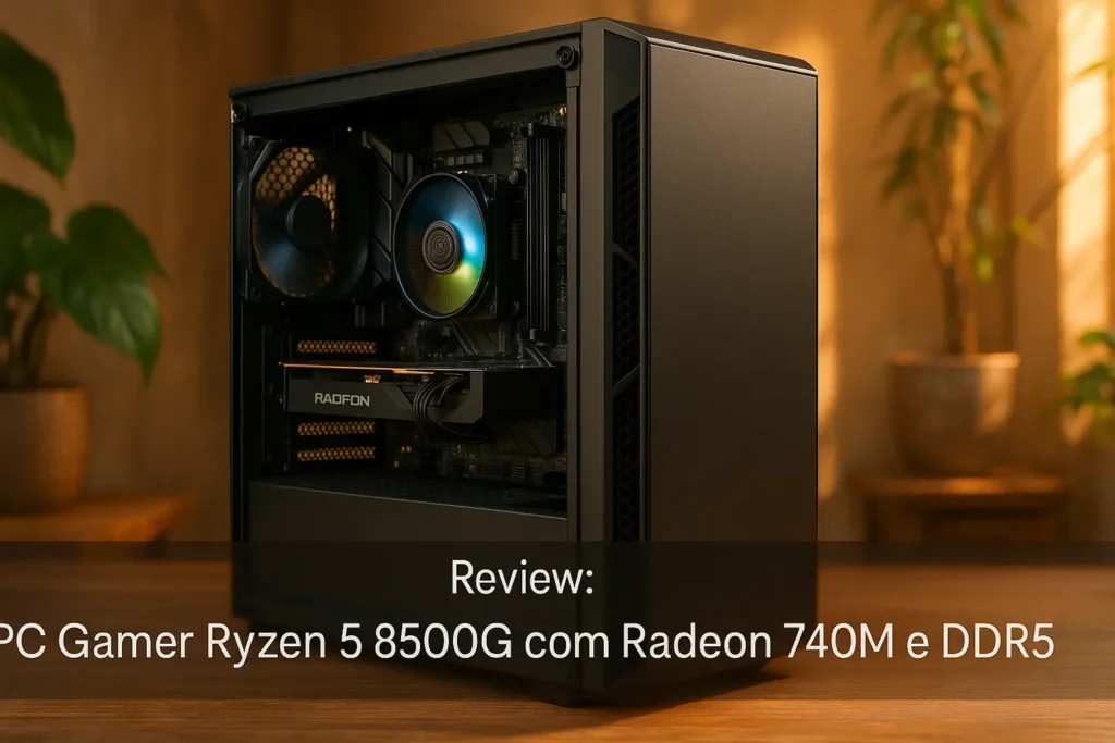 PC Gamer Ryzen 5 8500G com Radeon 740M e DDR5