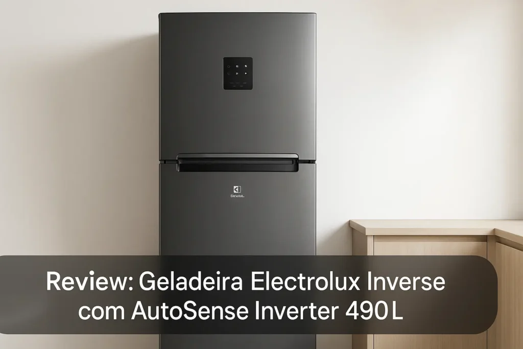 Geladeira Electrolux Inverse com AutoSense Inverter 490L