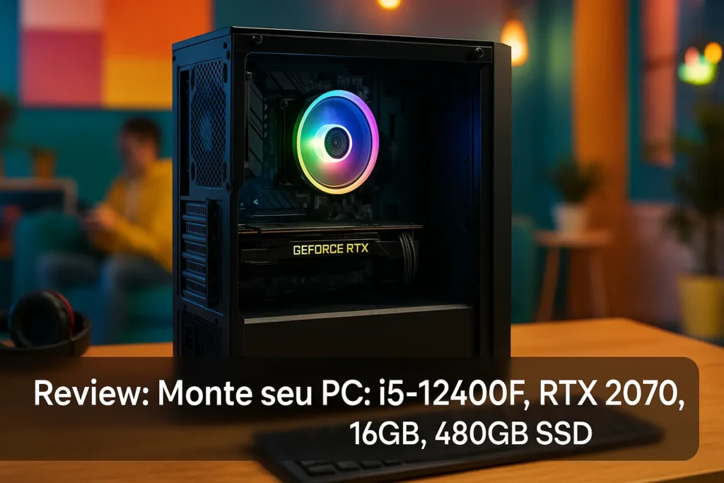 Monte seu PC: i5-12400F, RTX 2070, 16GB, 480GB SSD