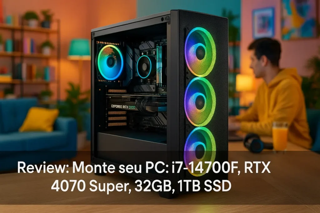 Monte seu PC: i7-14700F, RTX 4070 Super, 32GB, 1TB SSD