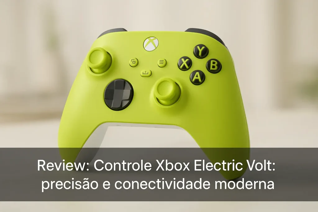 Controle Xbox Eletric Volt: precisão e conectividade moderna