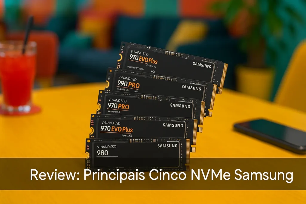 Principais Cinco nvme Samsung