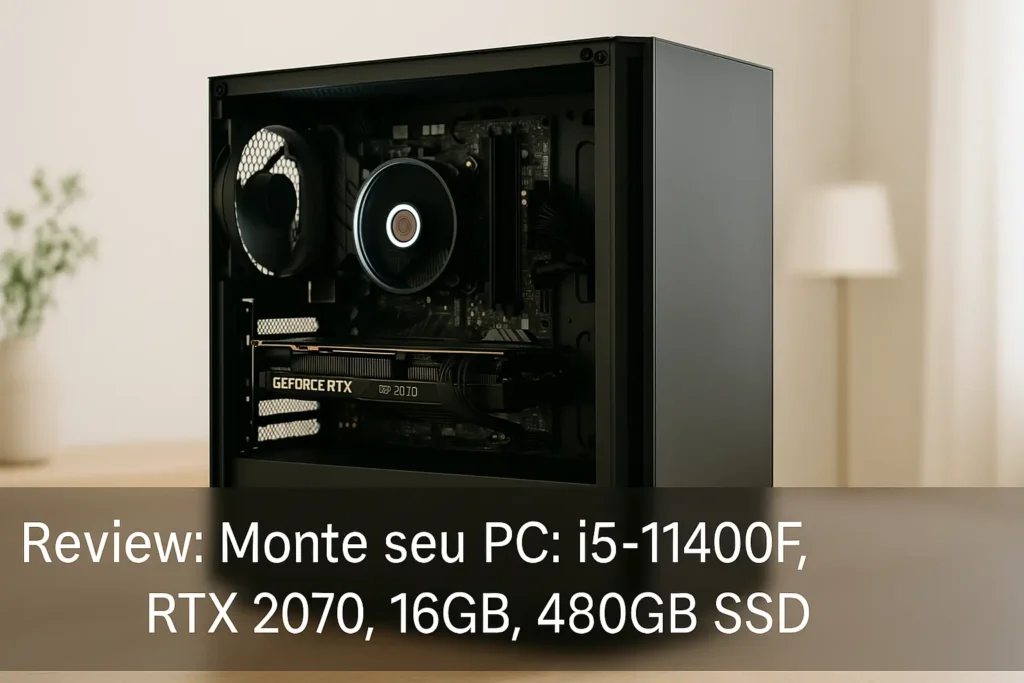 Monte seu PC: i5-11400F, RTX 2070, 16GB, 480GB SSD