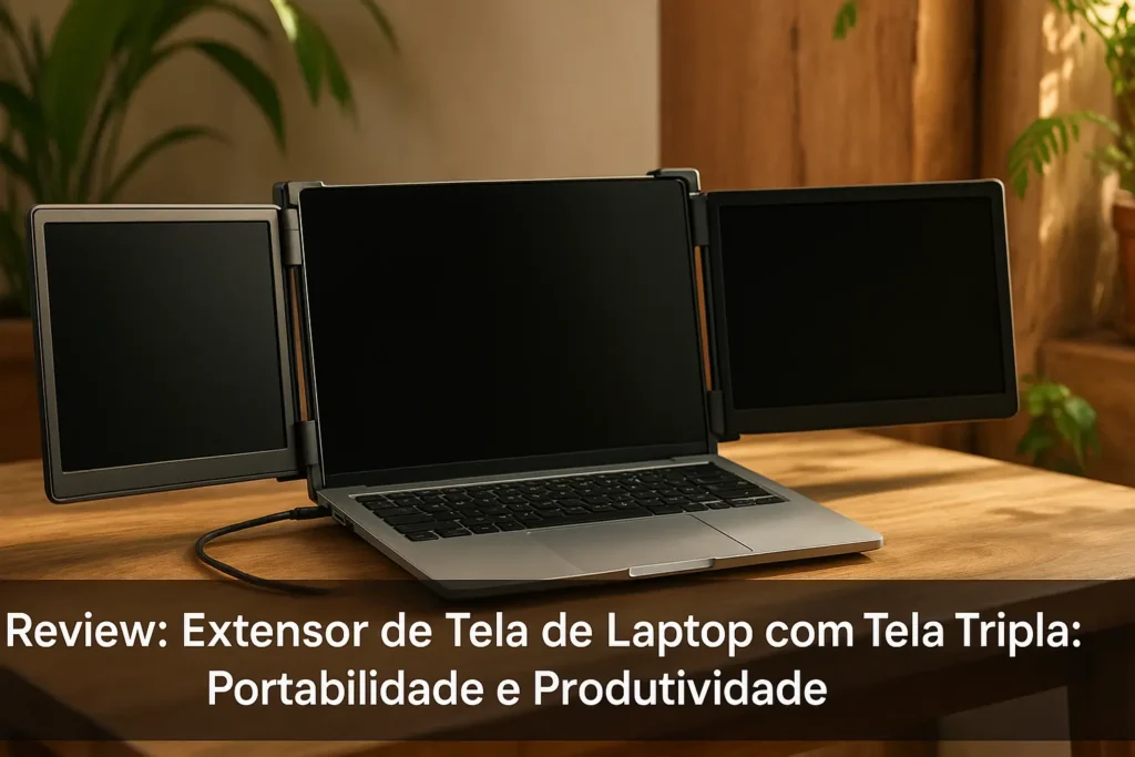 Extensor de Tela de Laptop com Tela Tripla: Portabilidade e Produtividade
