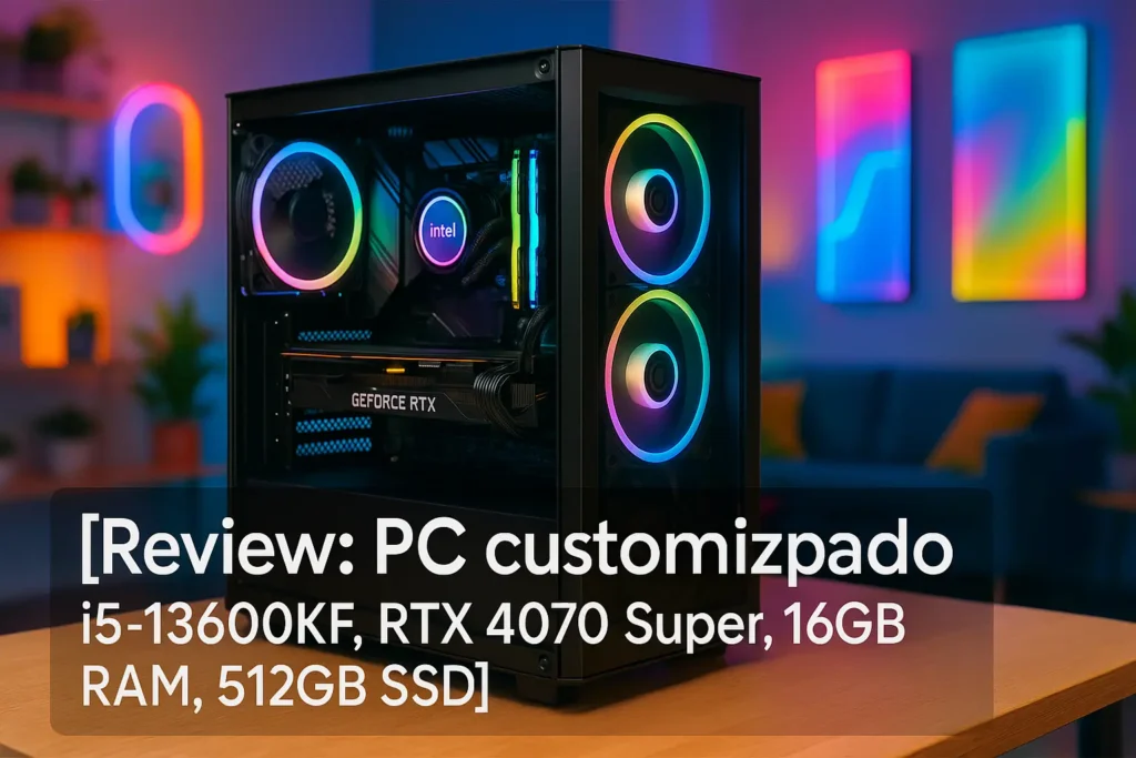 Monte seu PC: i5-13600KF, RTX 4070 Super, 16GB, 512GB SSD