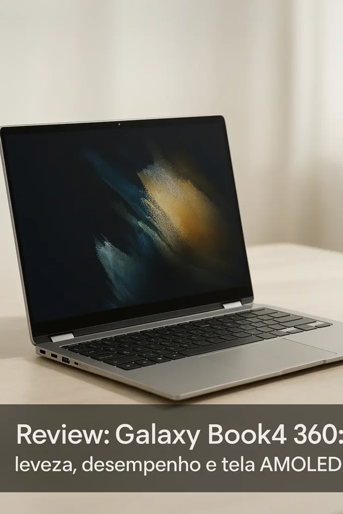 Galaxy Book4 360: leveza, desempenho e tela AMOLED