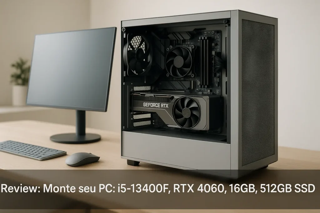 Monte seu PC: i5-13400F, RTX 4060, 16GB, 512GB SSD
