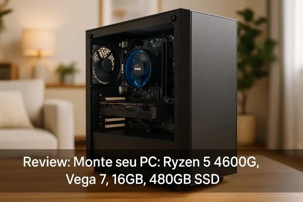 Monte seu PC: Ryzen 5 4600G, Vega 7, 16GB, 480GB SSD