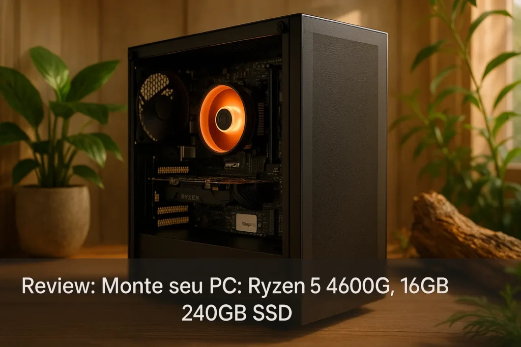 Monte seu PC: Ryzen 5 4600G, 16GB, 240GB SSD