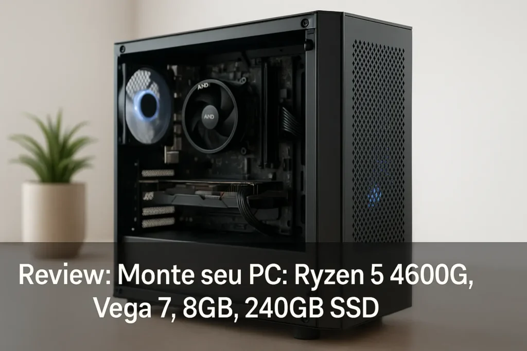 Monte seu PC: Ryzen 5 4600G, Vega 7, 8GB, 240GB SSD