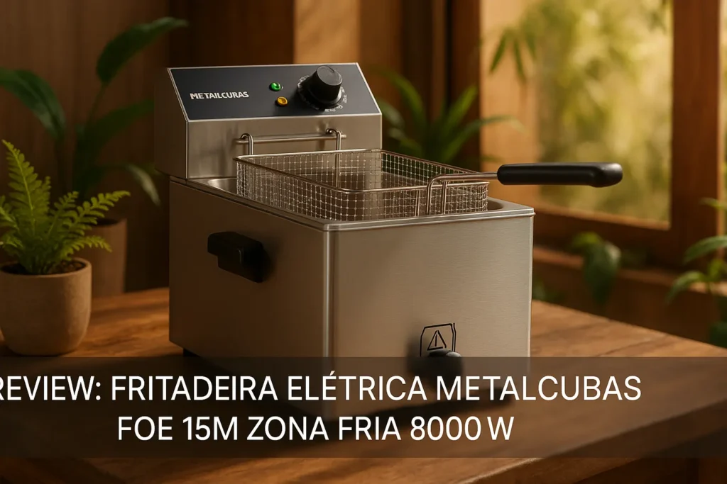 Fritadeira Elétrica Metalcubas FOE 15M Zona Fria 8000W